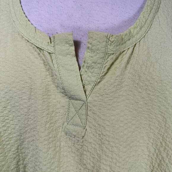 Habitat Clothes to Live In Tunic Top Women Small Green Lagenlook Relaxed - Picture 4 of 11